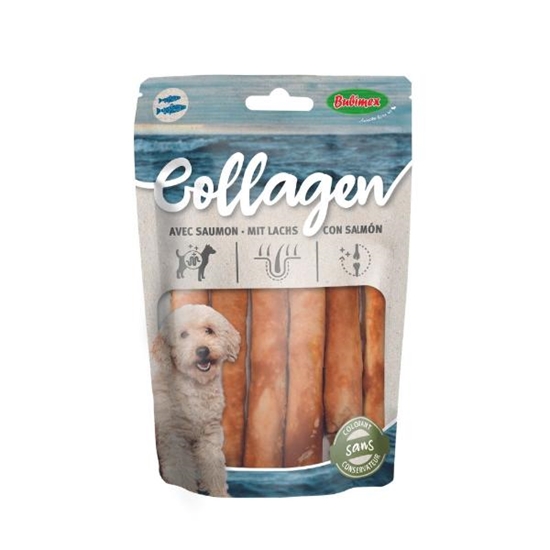 Picture of Bubimex Collagen Salmon sticks 13cm | 18-Pack Chew Treats